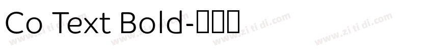 Co Text Bold字体转换